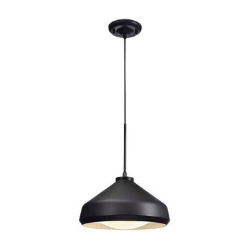 Modern 1 Light Mini Pendant Light in Black Finish - Adjustable Hanging Ceiling Light for Kitchen Islands, Living Rooms & Bars
